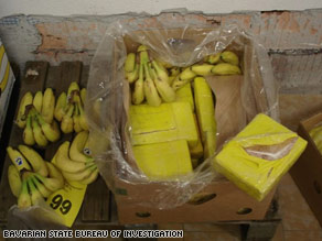 cocaine found in bananas