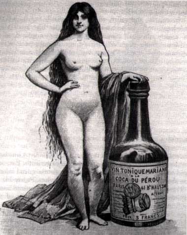 photo of an advertisement for coca wine